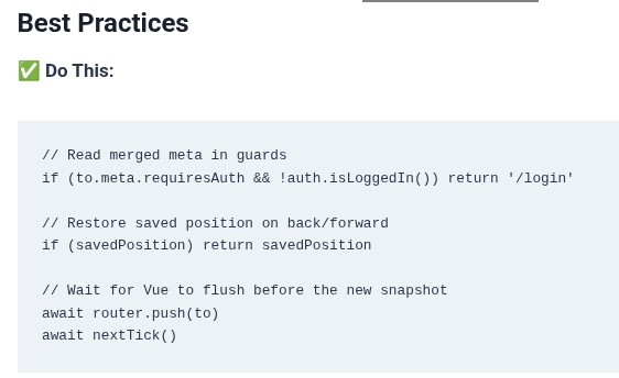 Vue.js 59 🟢 Route Meta Fields, Scrolling Behavior Customization, and View Transitions API Integration