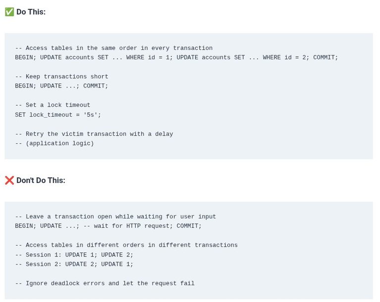 SQL 97 🛢️ Database Locks, Deadlocks, and Blocking Resolution