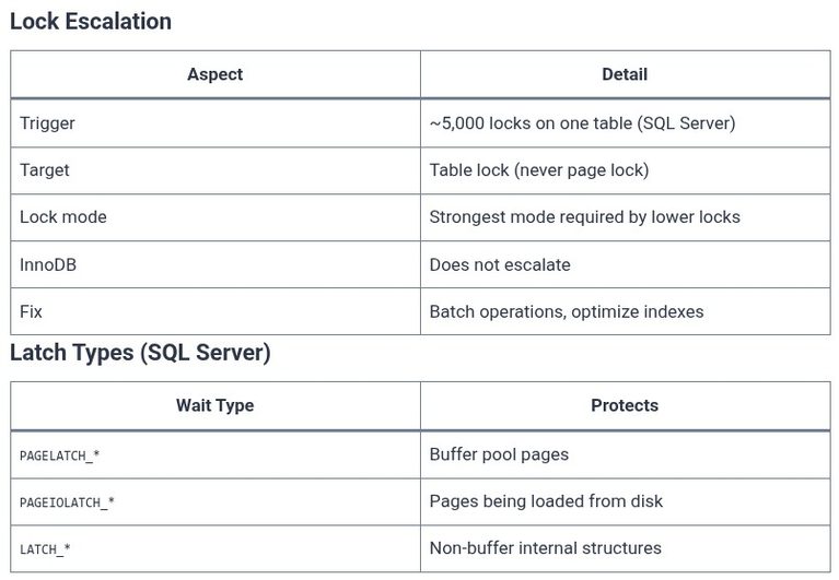 SQL 105 🛢️ Lock Escalation, Latching, and Two-Phase Locking (2PL)