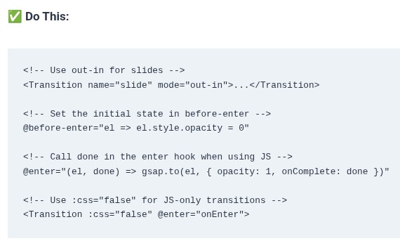 Vue.js 66 🟢 CSS Animation Classes, JavaScript Hooks, and Mode Configurations (in-out, out-in)