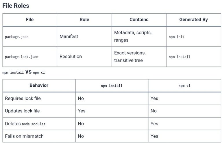 npm 07 🌐 package-lock.json vs package.json
