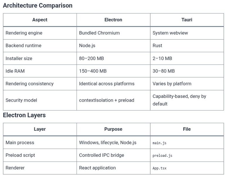 React 123 ⚛️ Desktop Apps with React and Electron / Tauri
